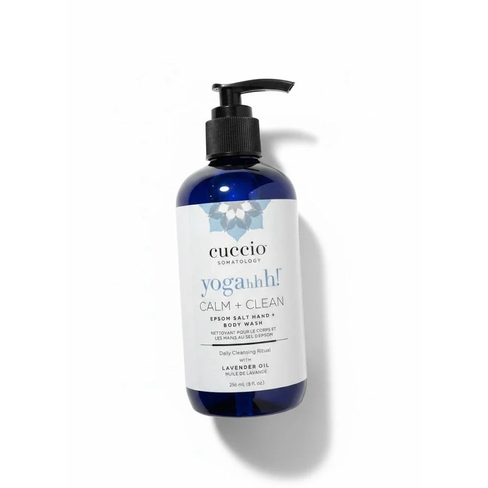 Cuccio Somatology Yogahhh Calm Clean Epsom Salt Hand Body Wash Lavender Oil 8oz